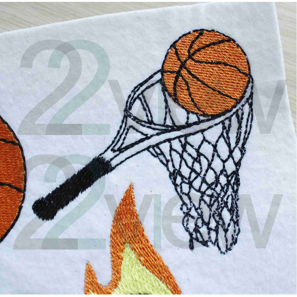 basketball tennis racquet nba machine embroidery design