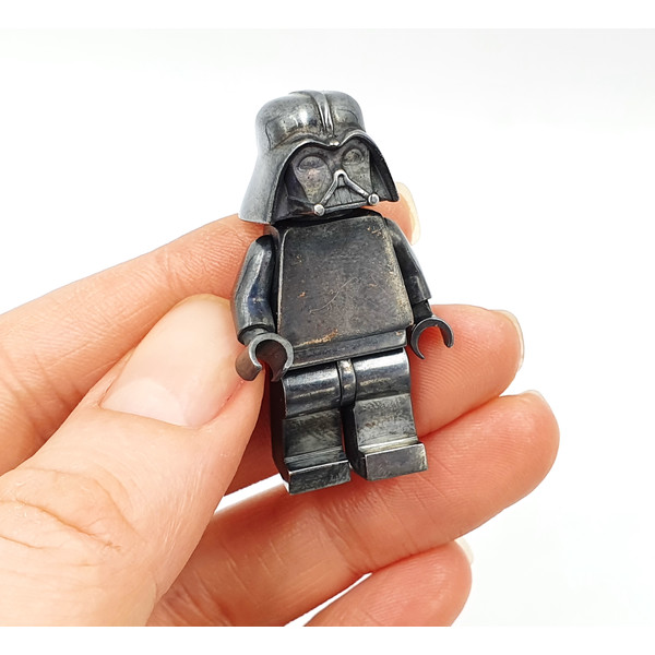 12 Lego Darth Vader CUSTOM MiniFigure Niello Solid Sterling Silver.jpg