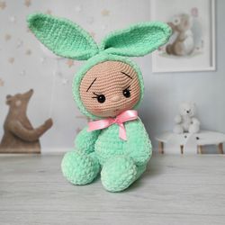 teddy bunny, stuffed bunny, baby toy bunny