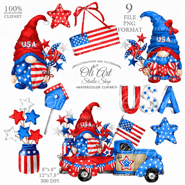 4th Of July clipart Gnomes.JPG
