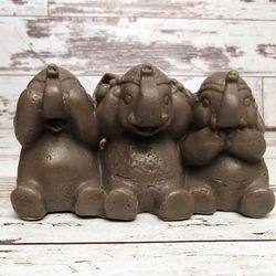 Three little elephants - silicone mold