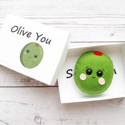 Olive You, Pocket hug, Valentine's day gift for him, Anniversary gifts for boyfriend, Long distance relationship