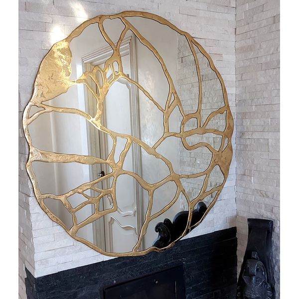 decorative-mirror-gold-asymmetrical-mirror-wall-decor