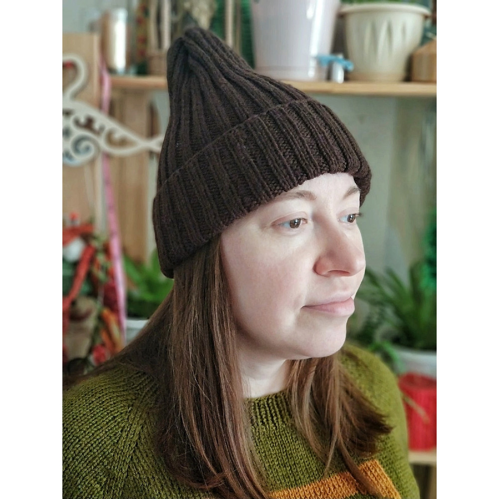 Handknitted dusty rose women hat beanie Beanie Christmas gifts Brown hat Valentine day gift Wool hat Wool women hats