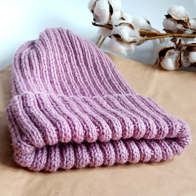 Handknitted dusty rose women hat beanie Beanie Christmas gifts Brown hat Valentine day gift Wool hat Wool women hats