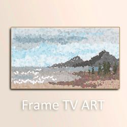 Samsung frame TV art, Frame TV download 4K, Landscape art for tv, Abstract digital art