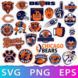Chicago Bears Logo SVG, Chicago Bears Logos, Logo Chicago Bears PNG, Cricut Chicago Bears SVG