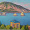 Ayudag Oil Painting Original Art Seascape Landscape Mountain Picture