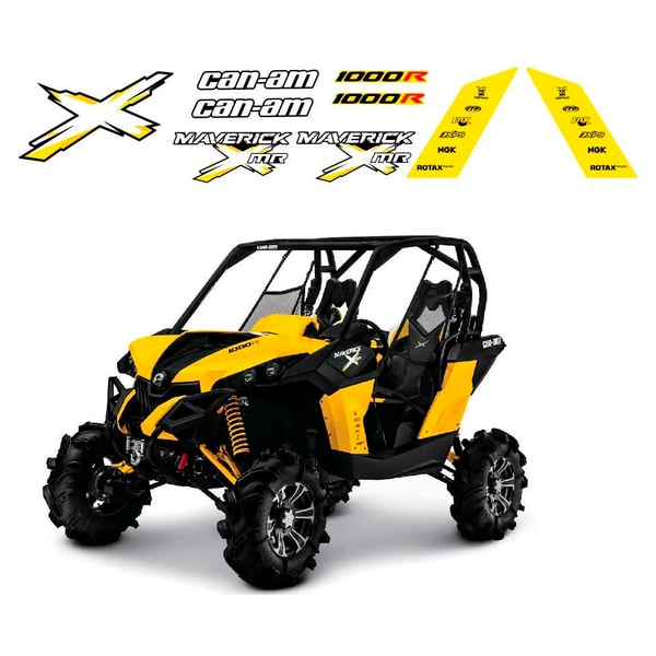 Maverick R Xrc Sticker BRP CAN AM MAVERICK 1000R XMR RC X3 RS original decals kit - Inspire Uplift