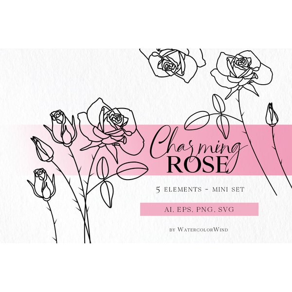 Rose Birth Month Flower SVG Files June Birthday Flower Clip Inspire Rose birth month flower svg files june birthday flower clip inspire