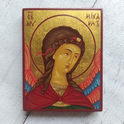Archangel Michael | Hand painted icon | Orthodox icon | Religious icon | Byzantine icon | Orthodox gift | Holy Icons