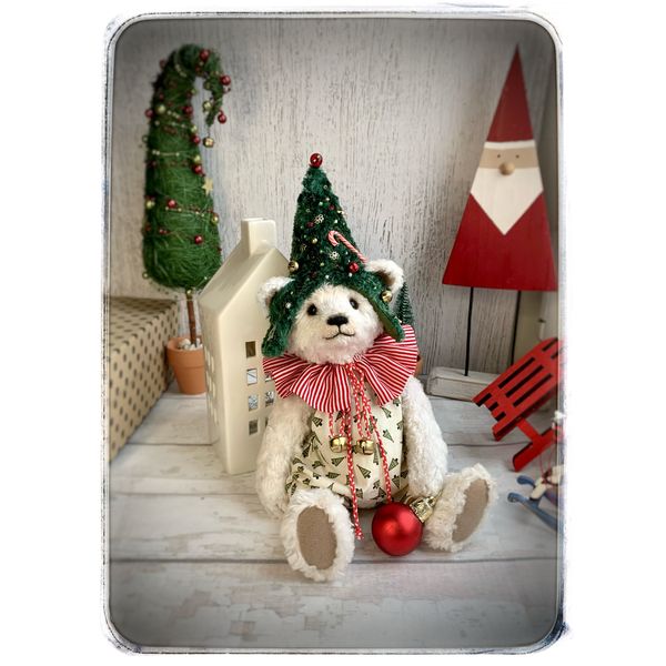 Teddy bear_with a Christmas_ball_gift_plush toy 5