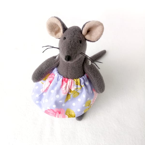 Mouse SEWING PATTERN PDF Mouse Doll Stuffed Toy Inspire Uplift