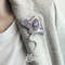 Brooch Sea Stingray Brooch with Embroidery Manta Ray Bead Brooch Purple Crystals Lilac Gift Pin 5 .jpg