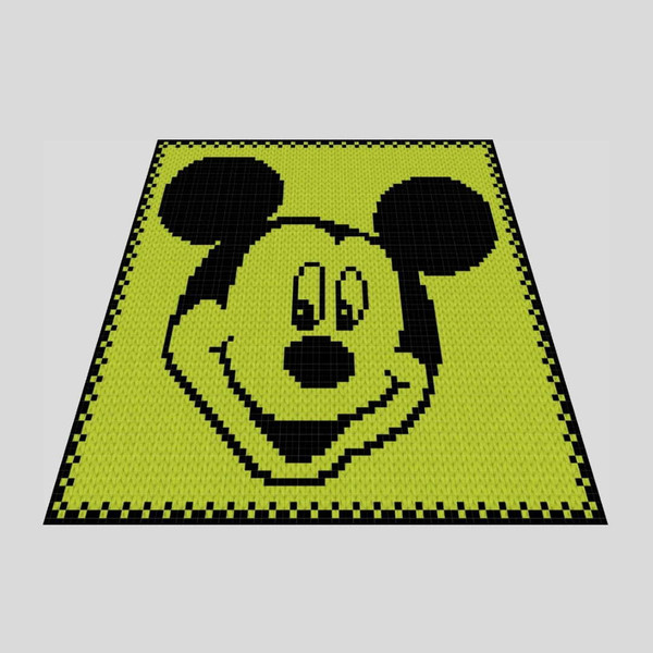 loop-yarn-finger-knitted-Mickey-Mouse-blanket -3.jpg