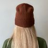 Womens brown merino beanine hat 1.jpg