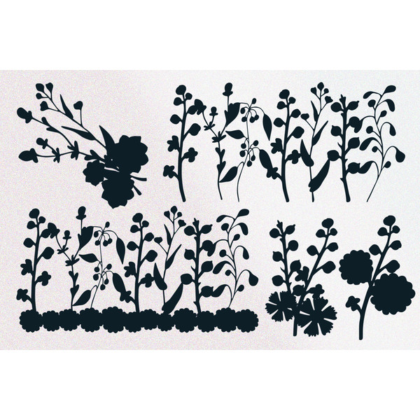 Set of compositions of silhouettes of flowers and branches cover 2.jpg