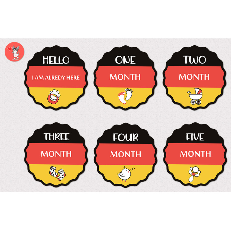 STICKER SET FOR NEWBORN GERMANY FLAG сover 1.jpg