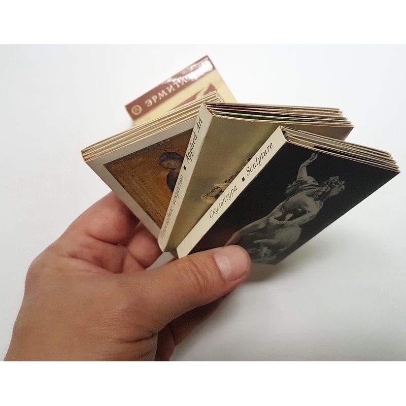 6 Vintage USSR souvenir mini books HERMITAGE 1973.jpg