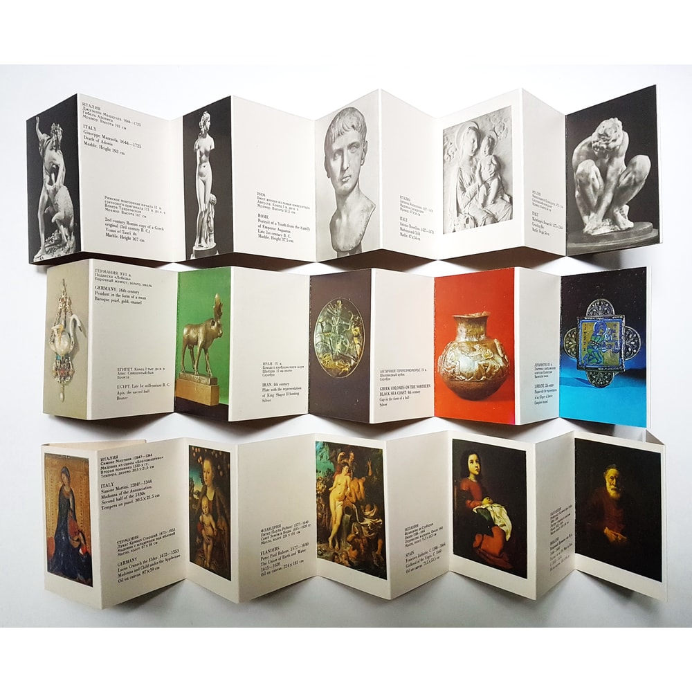 7 Vintage USSR souvenir mini books HERMITAGE 1973.jpg