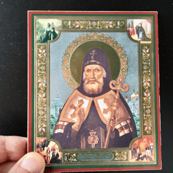Bishop of Voronezh Mitrophan | Inspirational Icon Decor| Size: 5 1/4"x4 1/2"
