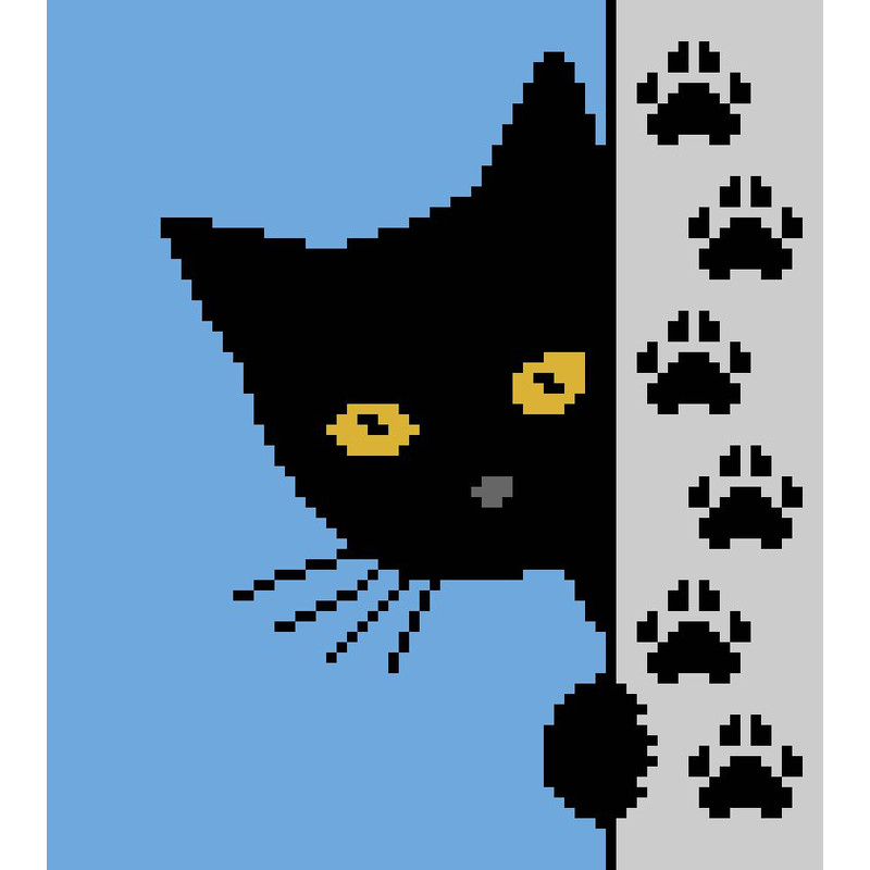 crochet-C2C-black-cat-blanket-6