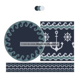 PATTERN: Tapestry crochet bag / Ocean - 3