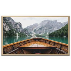 Pragser Wildsee Lake Samsung Frame TV Art 4k, Instant Download, Digital Download for Samsung Frame