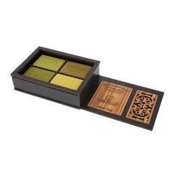 Premium Aleppo olive-laurel soap in a gift box 4 pcs x 150g