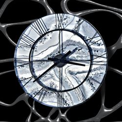 Geode Style Resin Clock
