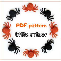 Spider amigurumi crochet pattern