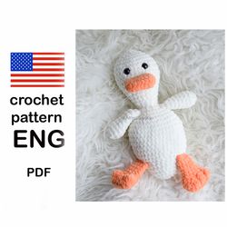 snuggle lovey pattern, duck pattern easy pattern, PDF goose crochet pattern, baby shower DIY craft, crochet DIY toy