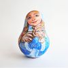 snow maiden russian christmas new year doll hand painted