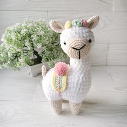 Llama Alpaca toy, Christmas gift, Alpaca soft toy, Crochet lama, Gift for llama lovers, Stuffed llama alpaca, Lama gift