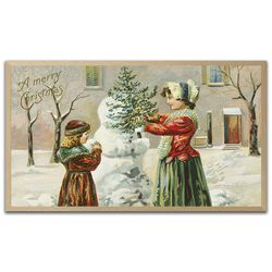 a merry christmas (1903) samsung frame tv art 4k, instant download, vintage from the 20th century