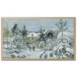 Piette's House at Montfoucault Samsung Frame TV Art 4k, Instant Download, Vintage from the 19th century