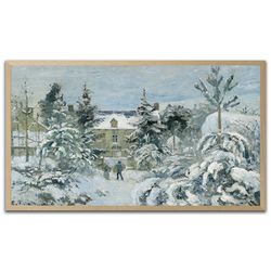 piette's house at montfoucault samsung frame tv art 4k, instant download, vintage from the 19th century