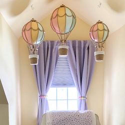 Hot Air Balloons Nursery Decorations (set of 3)