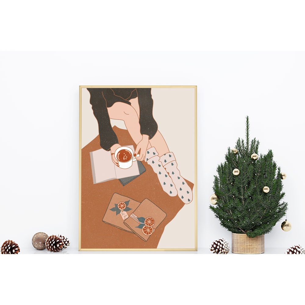 Woman Christmas Art 2