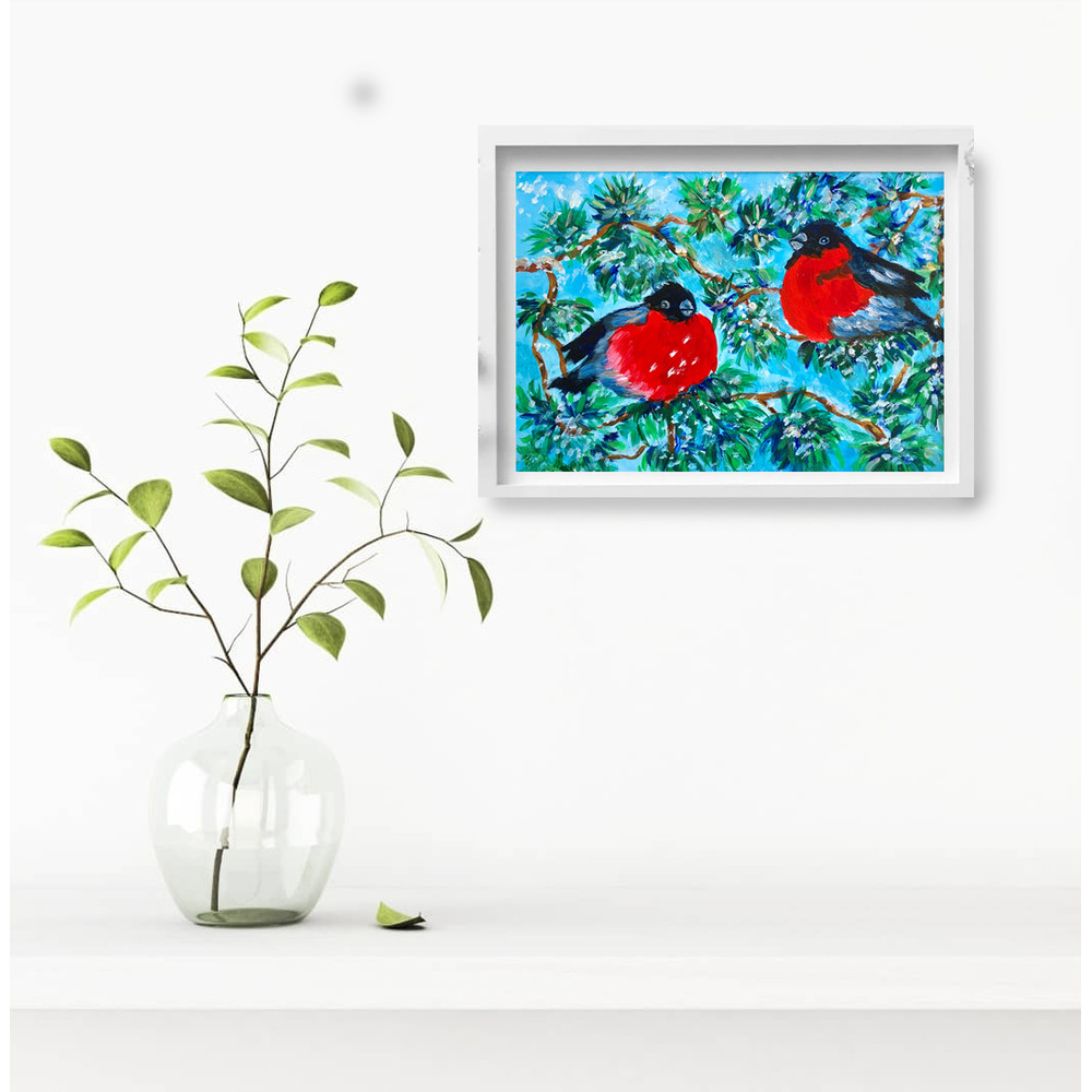 red-bird-painting