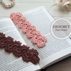 Lace bookmark crochet pattern - Crochet bookmark tutorial - Crochet Gift  for book lovers – Accessory for books