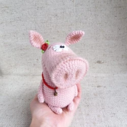 Amigurumi Pig crochet pattern. Amigurumi pink mini pig crochet pattern