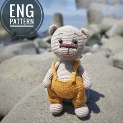 Amigurumi teddy bear crochet pattern.
