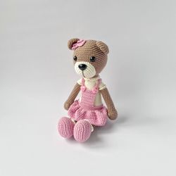 Crochet PATTERN bear, Amigurumi pattern teddy bear, Crochet animals, Crochet patterns