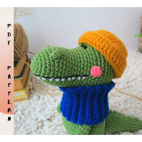 Amigurumi Alligator crochet pattern PDF