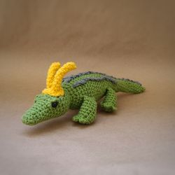 Alligator loki crochet pattern amigurumi crocodile pdf pattern crochet toys