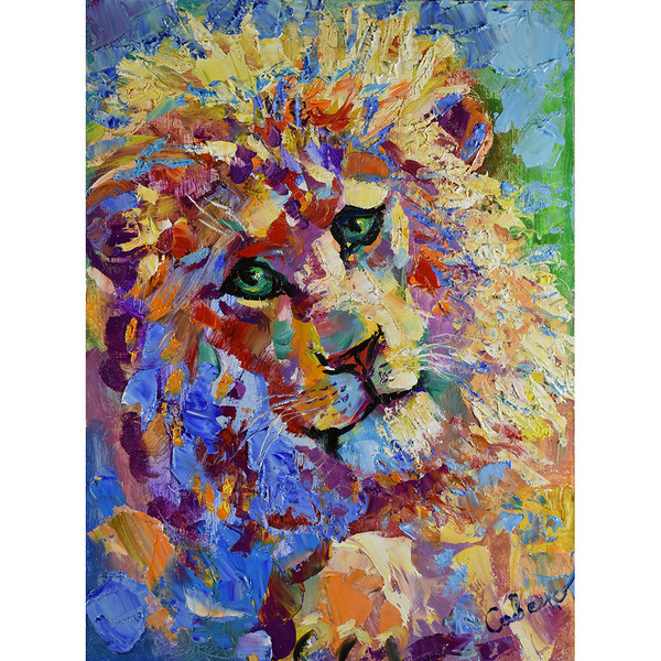 lion-painting-wild-animal