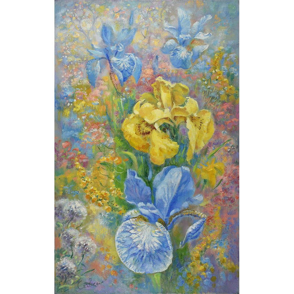 irises-painting -flowers