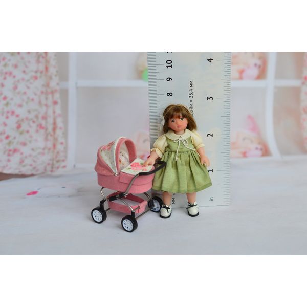 Handmade -1/24 -scale- miniature- doll -stroller-8