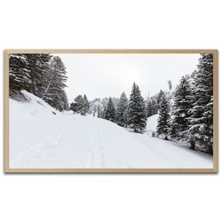 Lost Lake Ski Trail Samsung Frame TV Art 4k, Instant Download, Digital Download for Samsung Frame